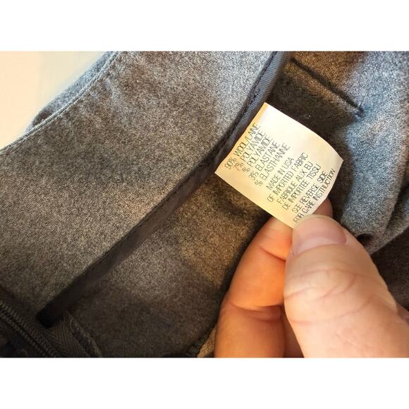 Theory Gray Wool Trousers Sz 10 $345 MSRP - Picture 5 of 7